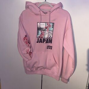 Pink blossom Japan hoodie